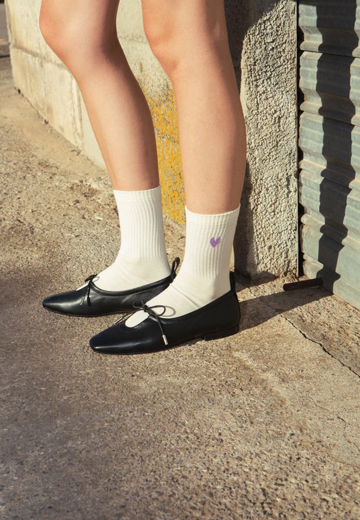 BALLERINA BLACK LEATHER - Moeon