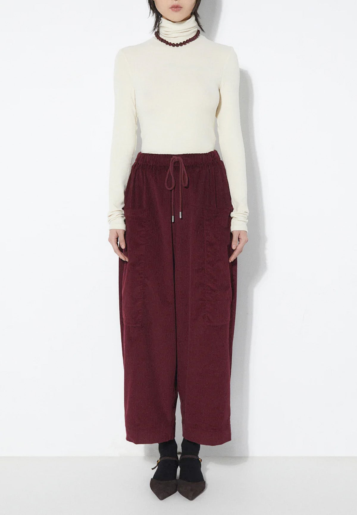 ESTHER WINE PANTS - Moeon