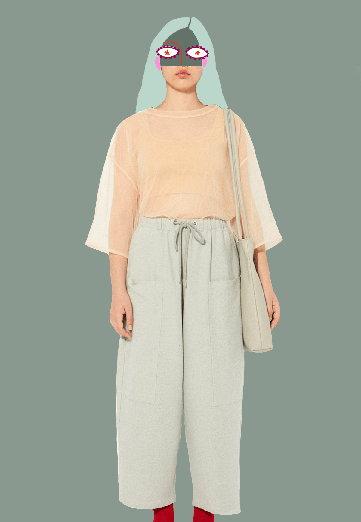 EVERGREEN PANTS LIGHT GREY - Moeon
