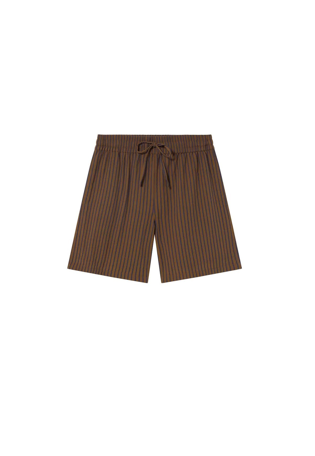 HENRY SHORTS BROWN STRIPES - Moeon