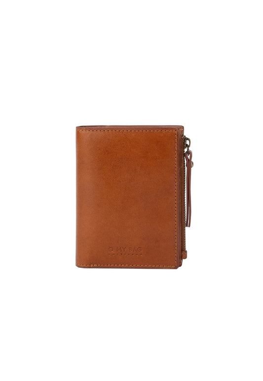 JAMIE WALLET COGNAC CLASSIC LEATHER - Moeon