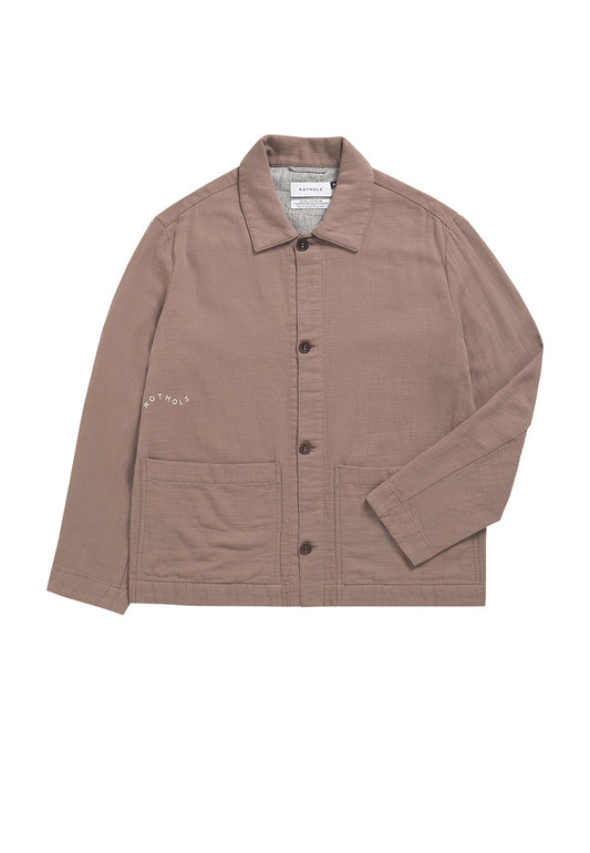 LIGHT OVERJACKET WASHED BROWN - Moeon