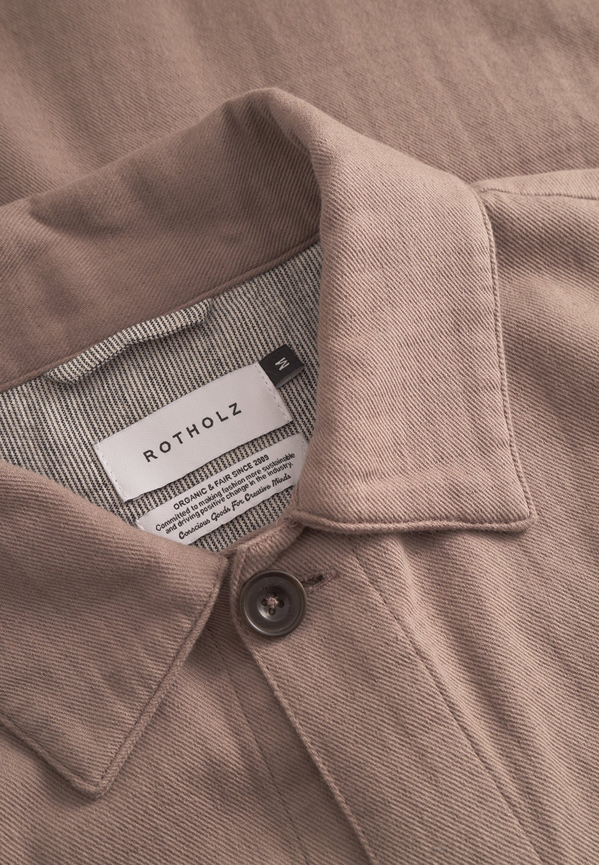 LIGHT OVERJACKET WASHED BROWN - Moeon