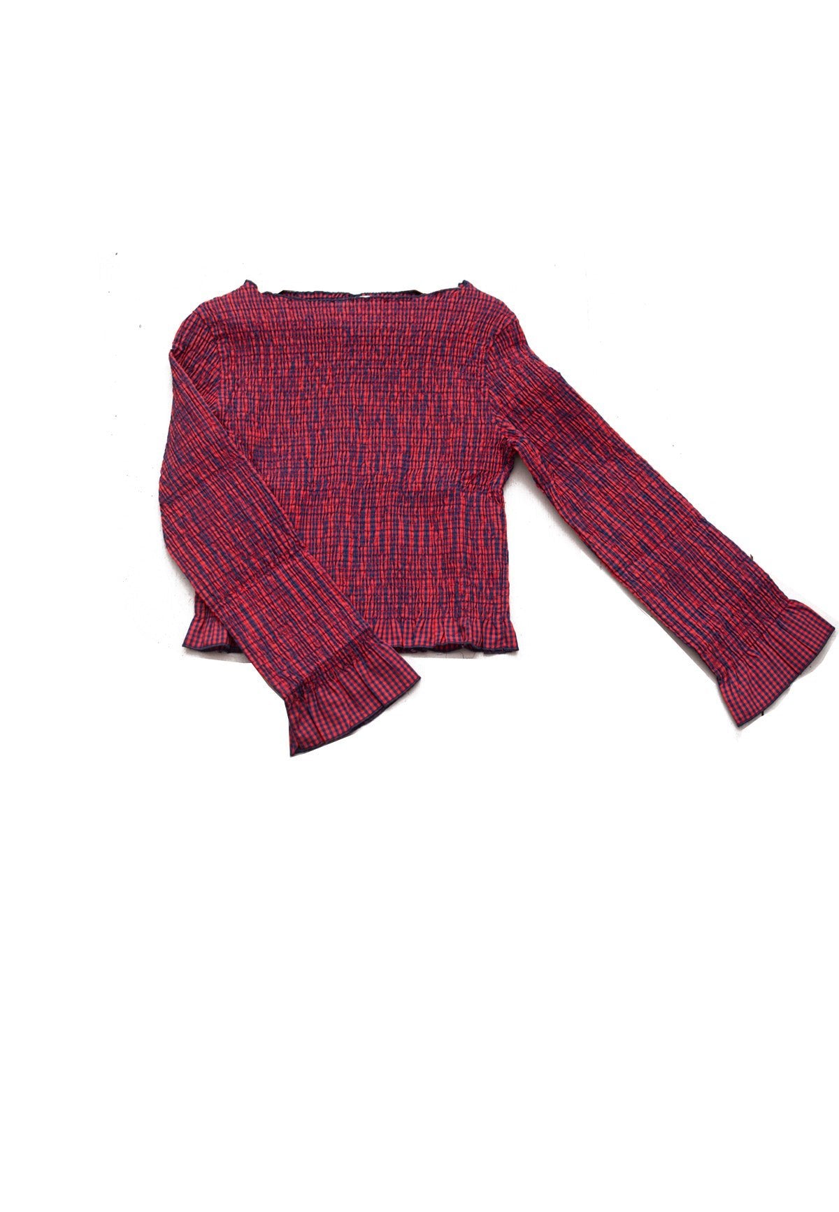 OLGA TOP CHECKERED - Moeon