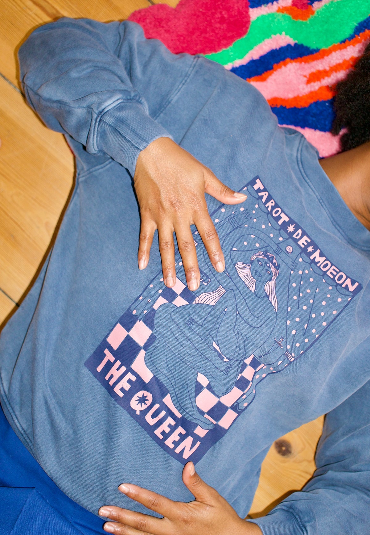 OVERSIZED CREW TAROT DE MOEON "THE QUEEN" - Moeon
