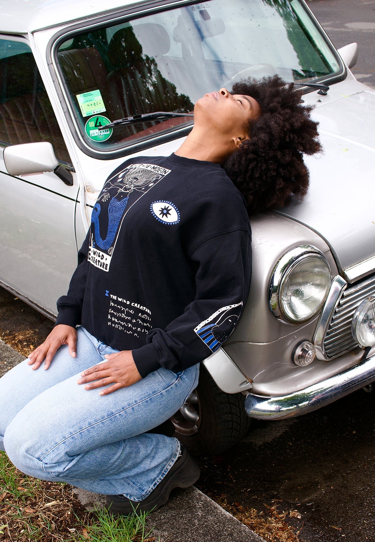 OVERSIZED CREW TAROT DE MOEON "THE WILD CREATURE" - Moeon