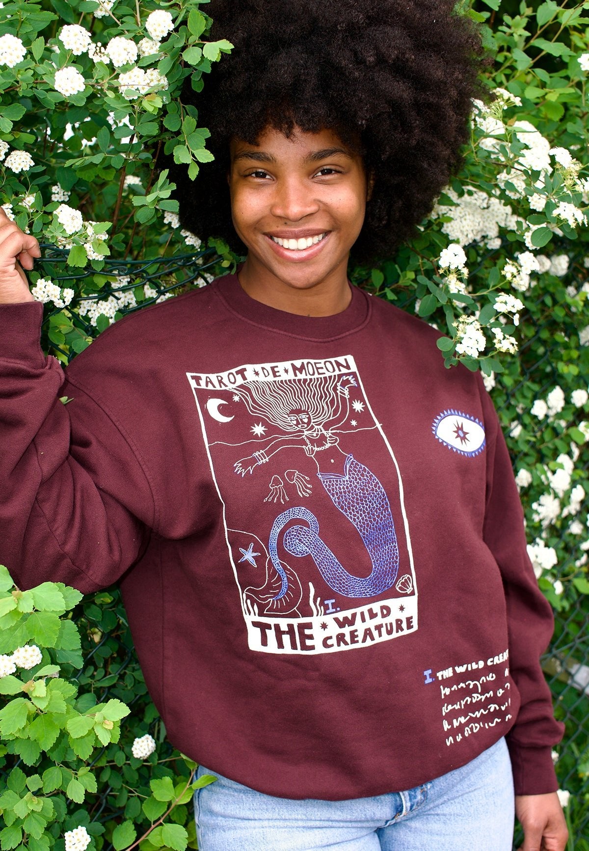 OVERSIZED CREW TAROT DE MOEON "THE WILD CREATURE" - Moeon