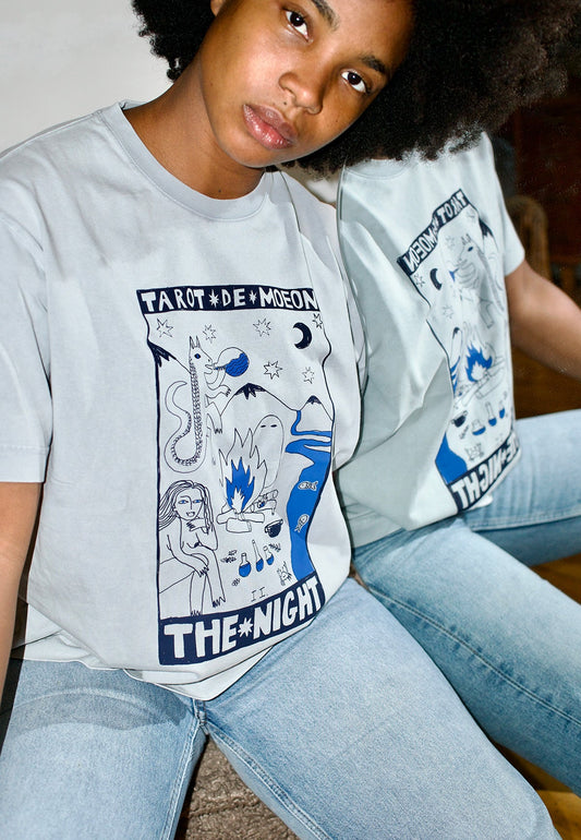 OVERSIZED T - SHIRT TAROT DE MOEON "THE NIGHT" - Moeon