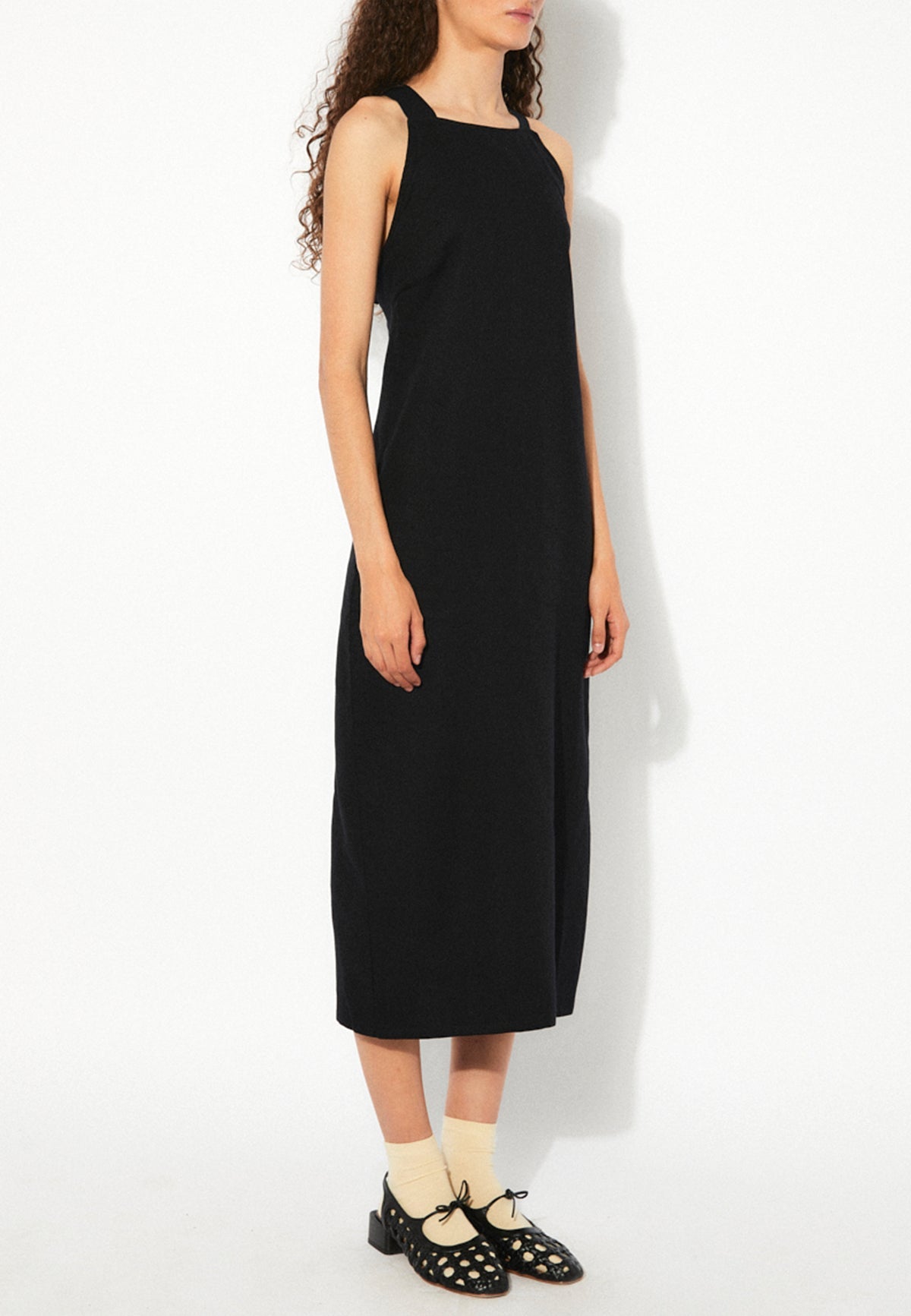 OYSTER DRESS BLACK - Moeon