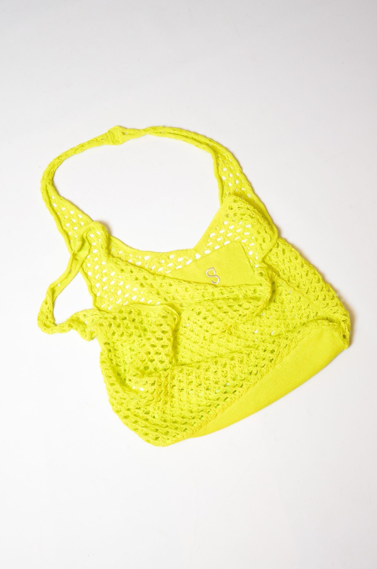 TIED CROCHET BAG