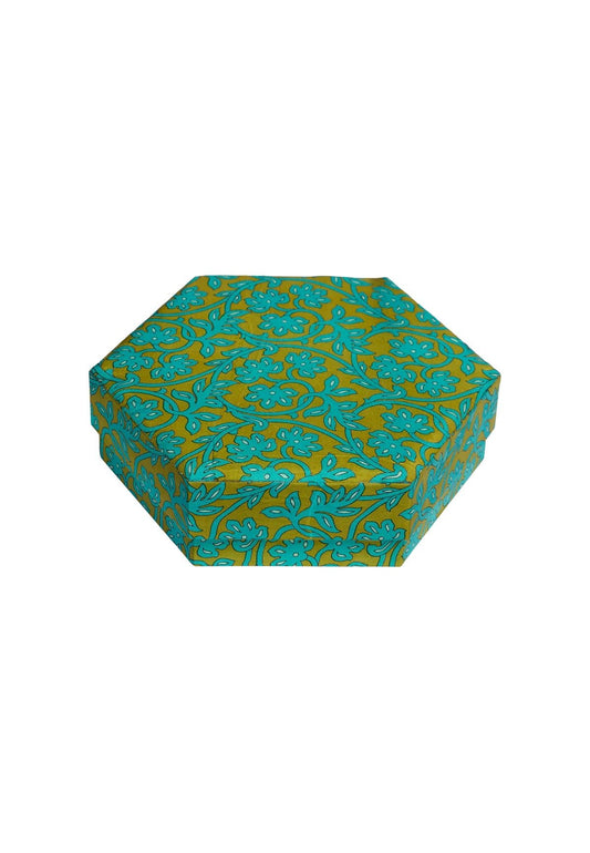 ALISON HEXAGON SILK BOX - Moeon