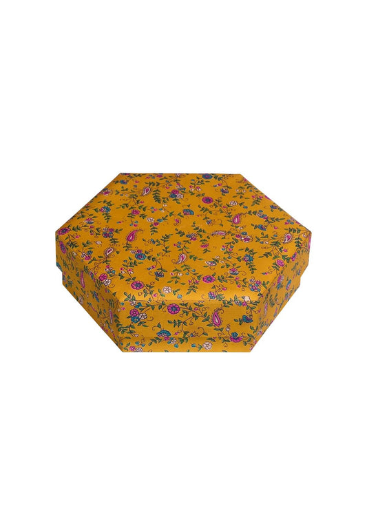 ALISON HEXAGON SILK BOX - Moeon