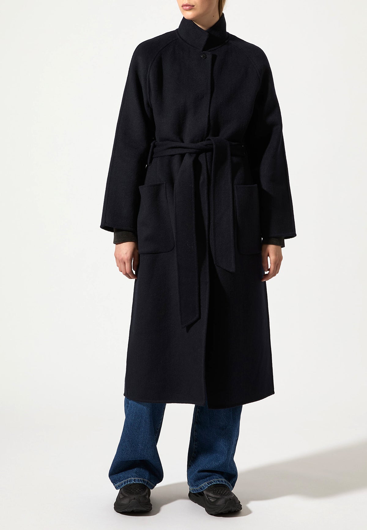 BEM COAT MIDNIGHT BLUE - Moeon