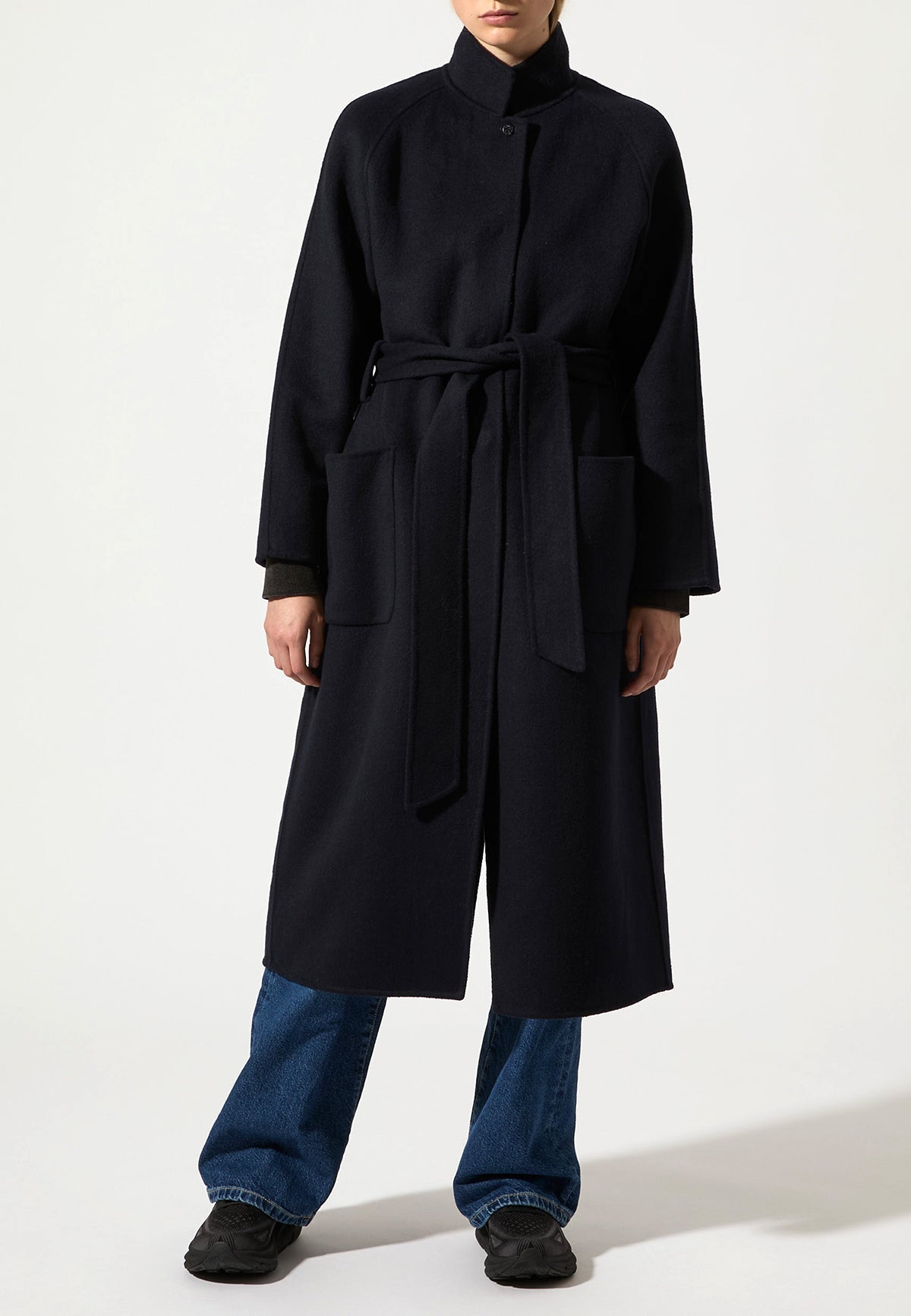 BEM COAT MIDNIGHT BLUE - Moeon