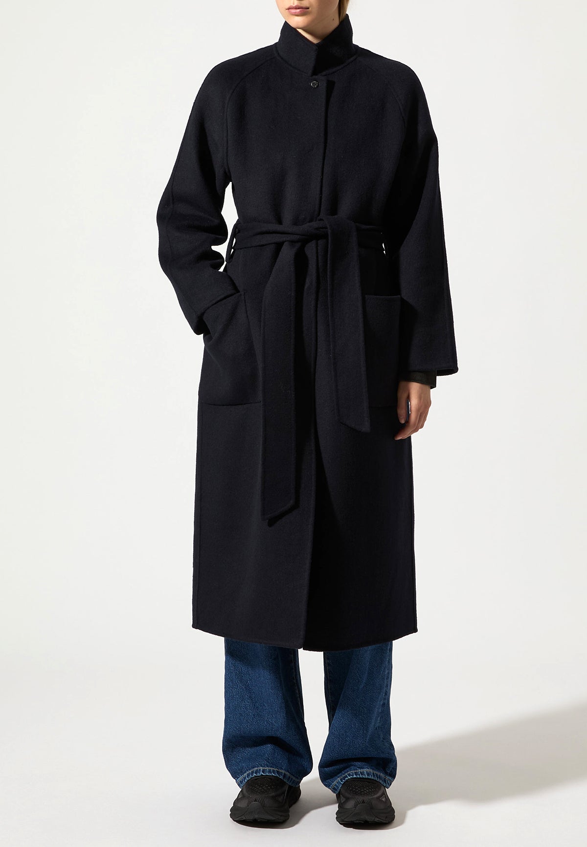 BEM COAT MIDNIGHT BLUE - Moeon