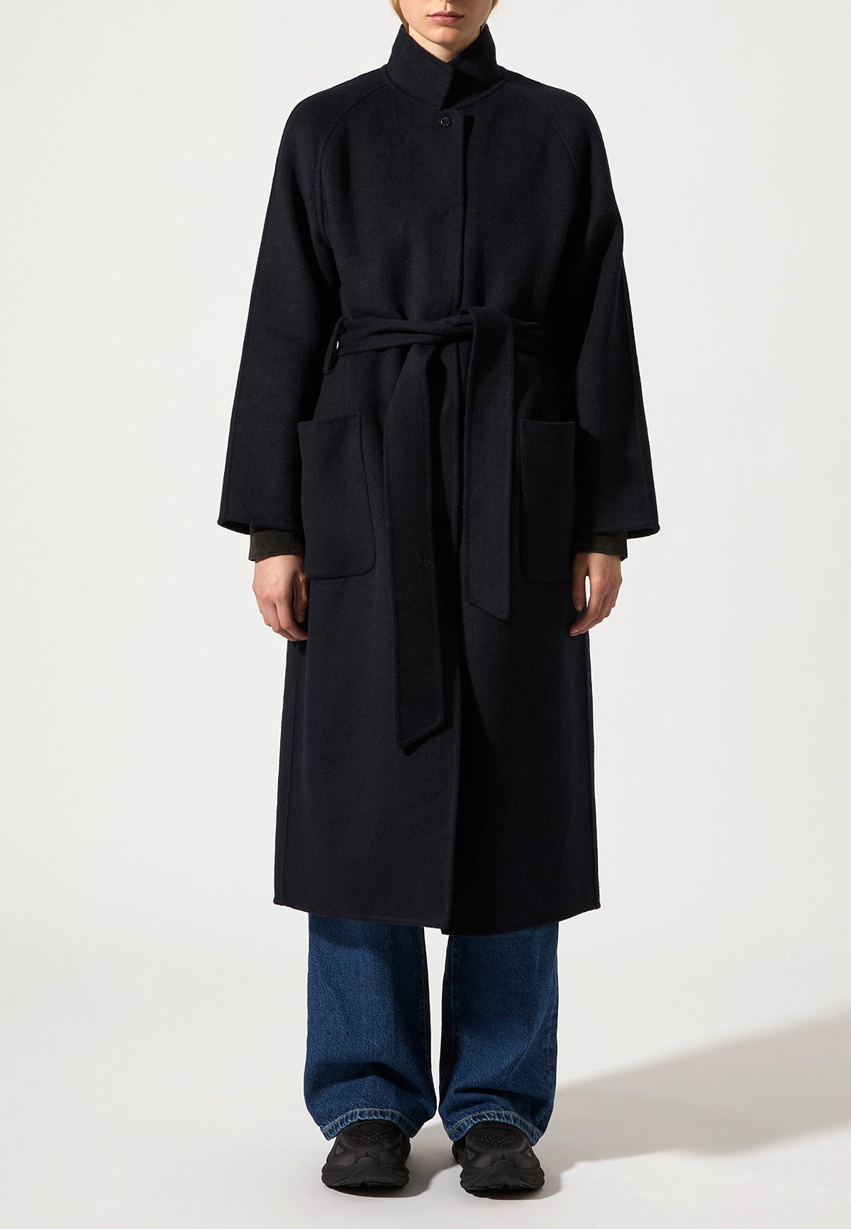 BEM COAT MIDNIGHT BLUE - Moeon