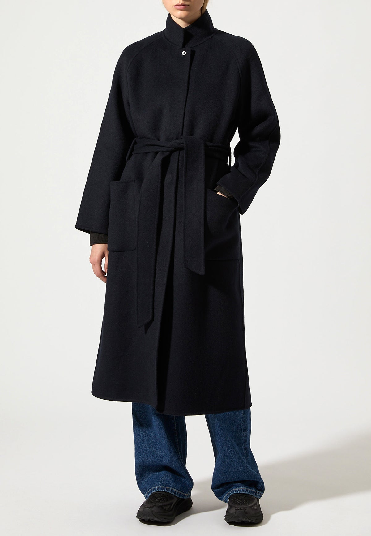 BEM COAT MIDNIGHT BLUE - Moeon