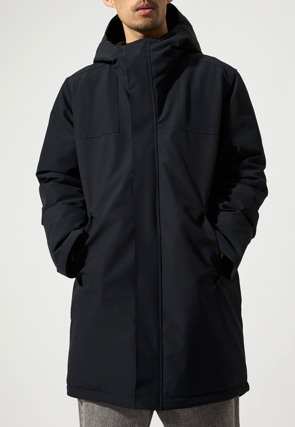 BRYSON PARKA CARBON NAVY - Moeon