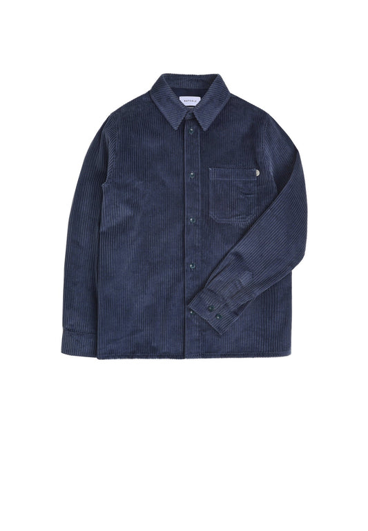 CORD SHIRT ORGANIC COTTON STONE BLUE - Moeon