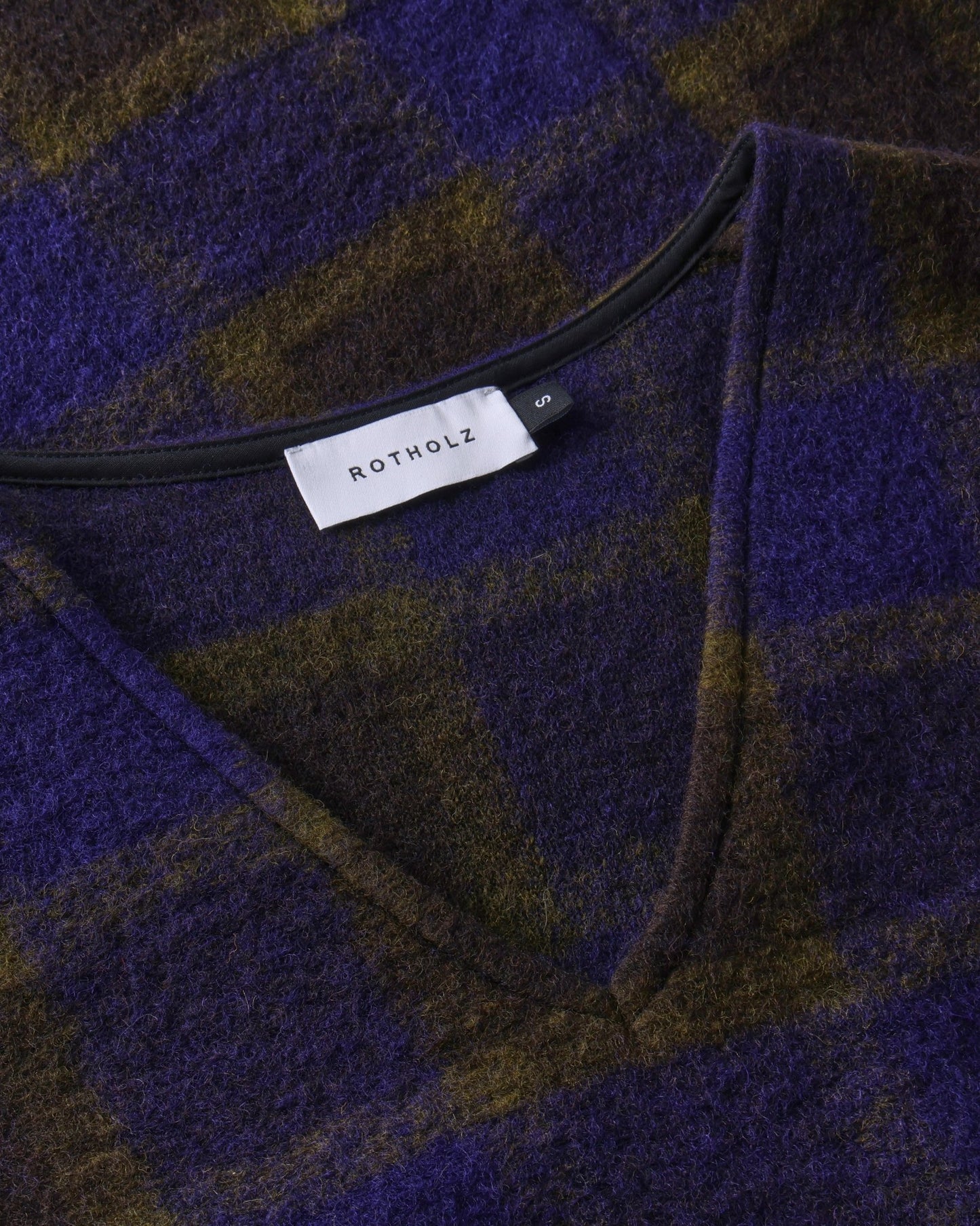 CROPPED VEST PURPLE CHECK - Moeon