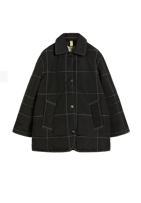 EDIE PADDED BLACK JACKET - Moeon