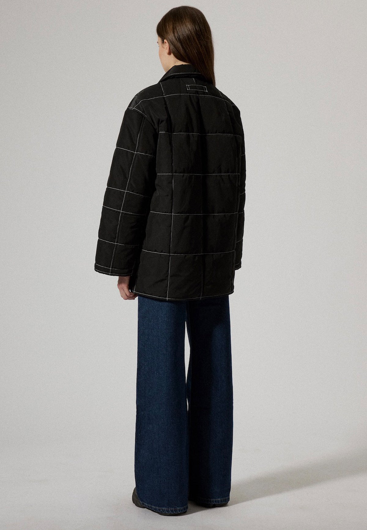EDIE PADDED BLACK JACKET - Moeon