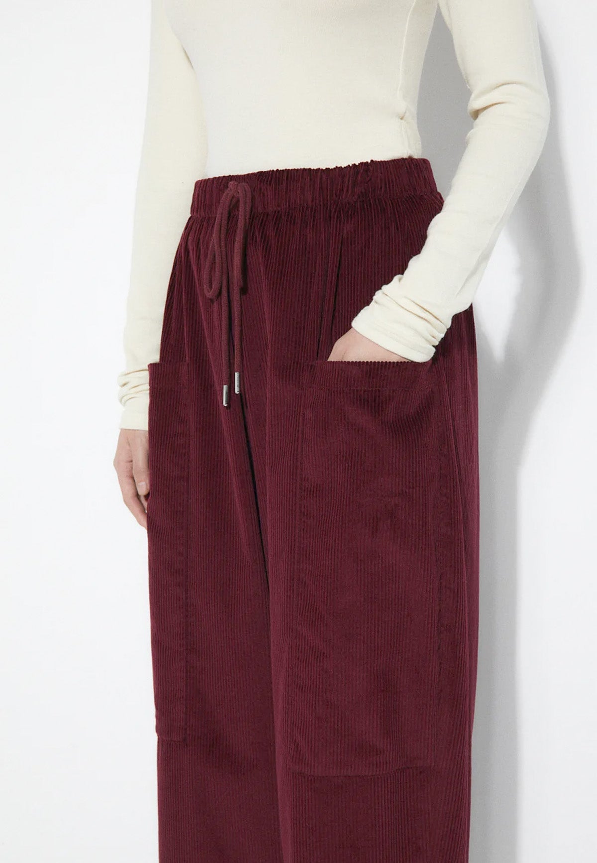 ESTHER WINE PANTS - Moeon