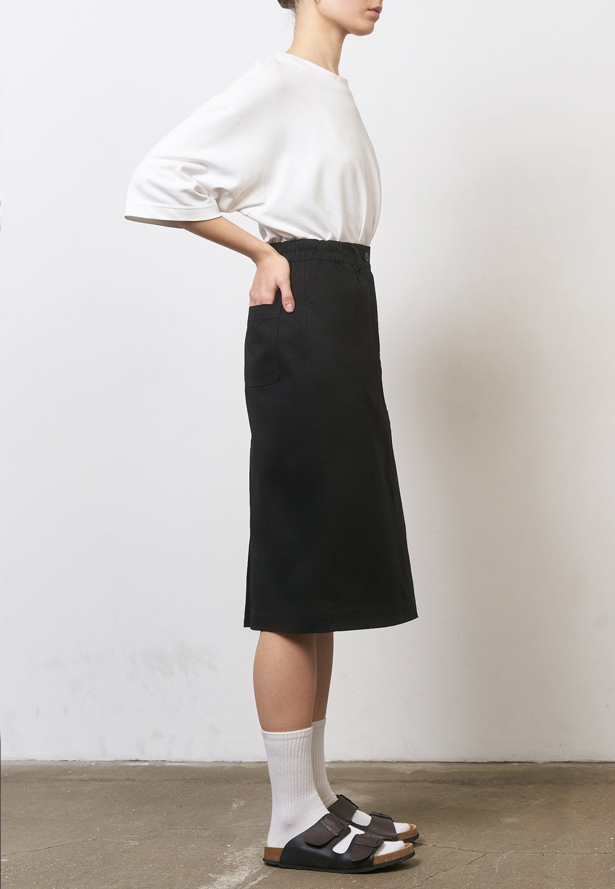 FUNCTIONAL MIDI SKIRT - Moeon