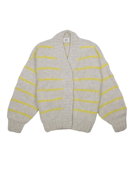 GITA CARDIGAN SILVER GINGER - Moeon