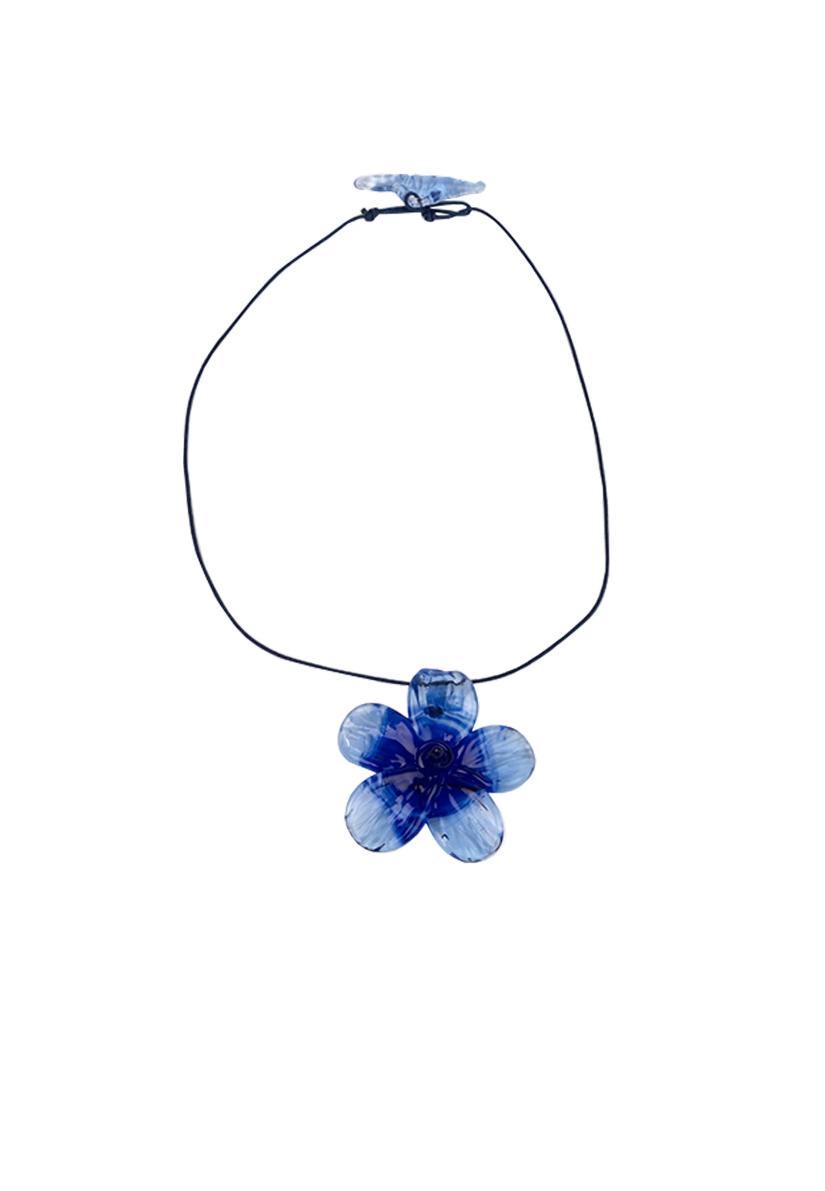 HIBISCUS NECKLACE BLUE - Moeon