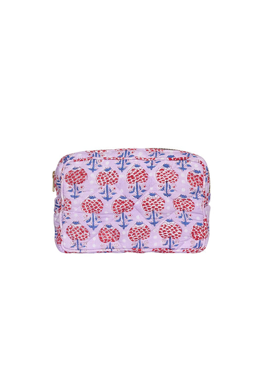 JULIE COSMETIC BAG PURPLE FLOWER - Moeon