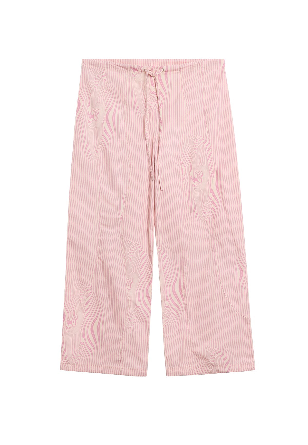 KIRSTEN TROUSERS GLITCH STRIPE PINK - Moeon