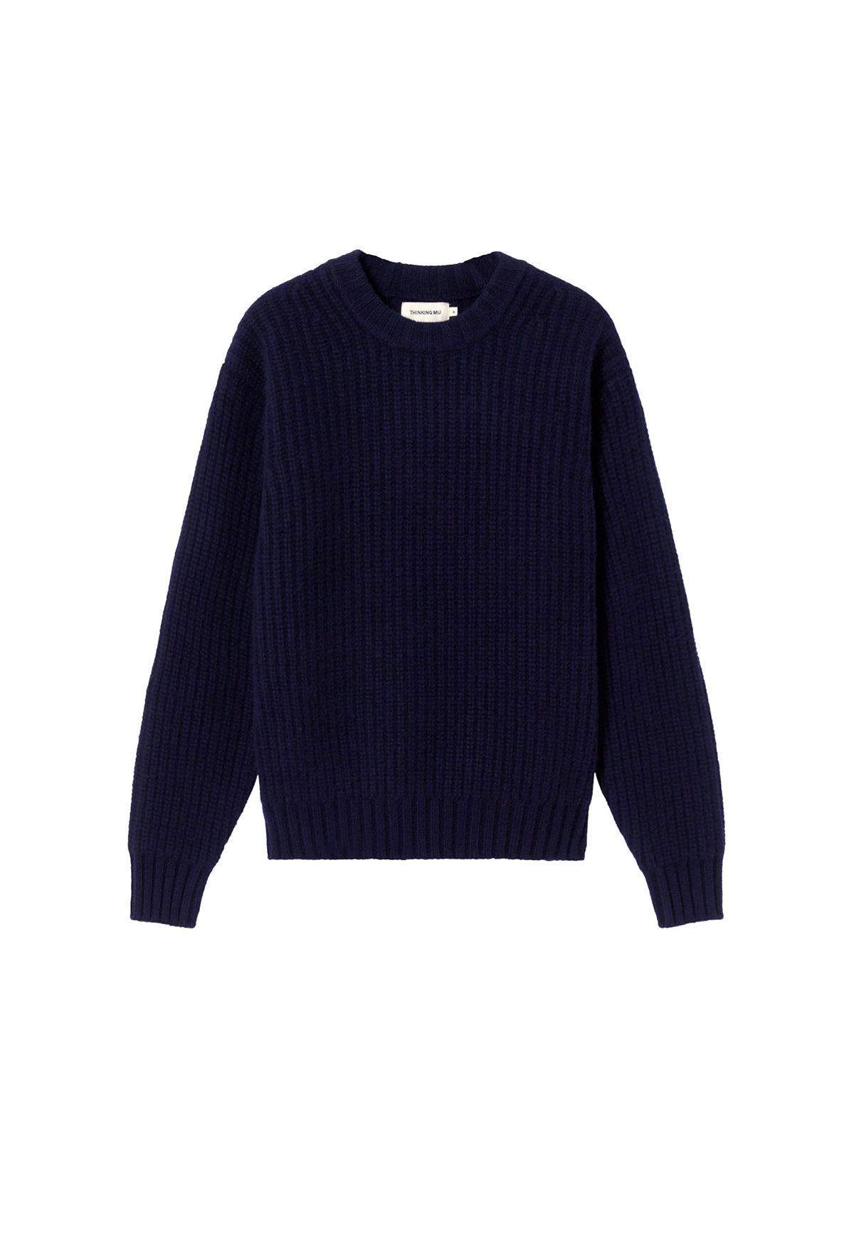 KNITTED SANTOS SWEATER NAVY - Moeon