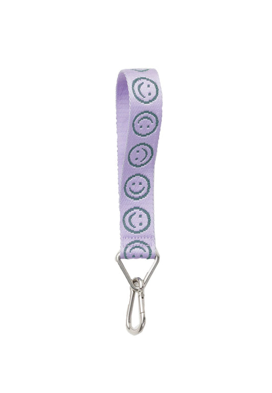 LOGO KEYCHAIN LILAC HAPPY - Moeon