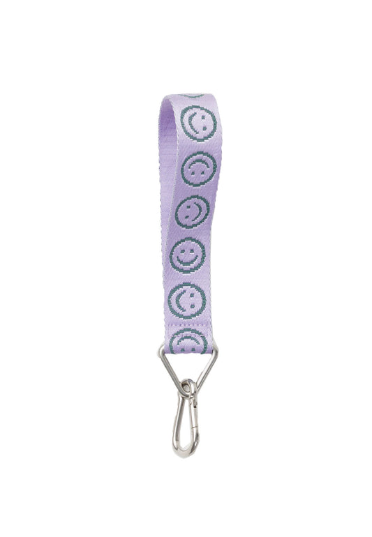 LOGO KEYCHAIN LILAC HAPPY