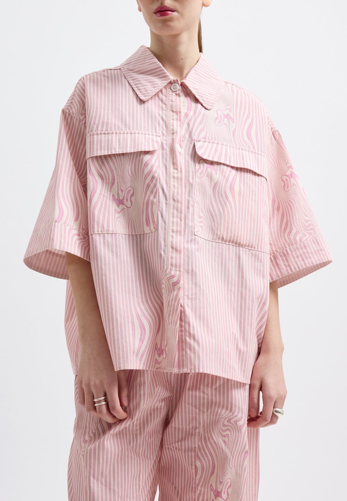 LYRA GLITCH STRIPE PINK - Moeon