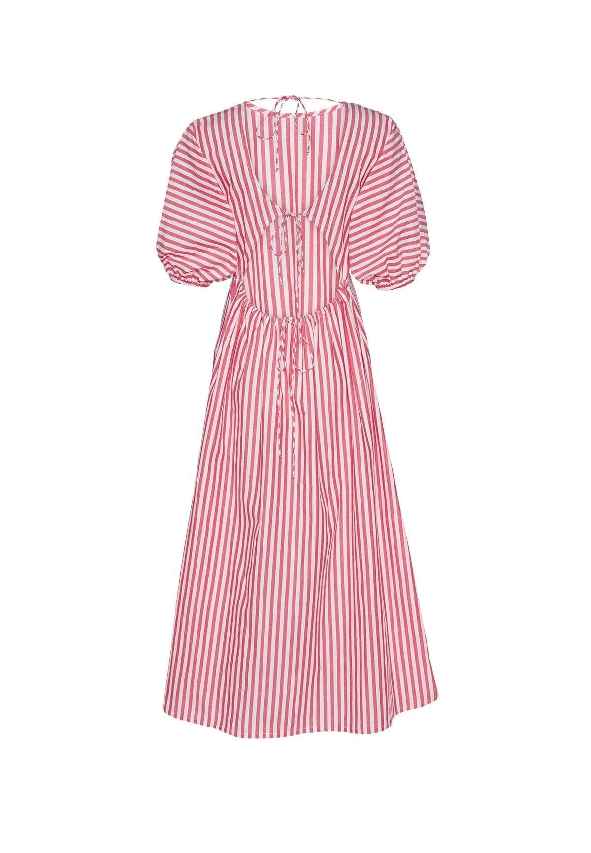 MENDEZ DRESS RED WHITE - Moeon