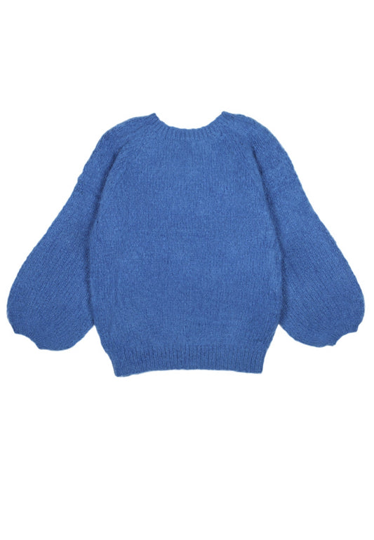 NAOMI KNIT SWEATER AZURO - Moeon