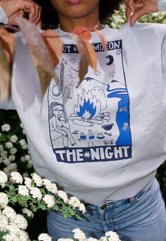 OVERSIZED CREW TAROT DE MOEON "THE NIGHT" - Moeon