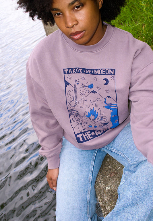 OVERSIZED CREW TAROT DE MOEON "THE NIGHT" - Moeon