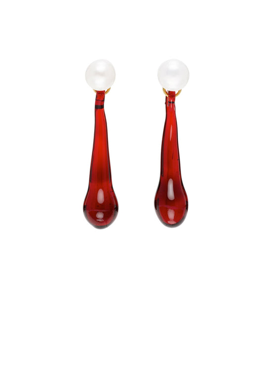 PEARL & DROP EARRING - Moeon