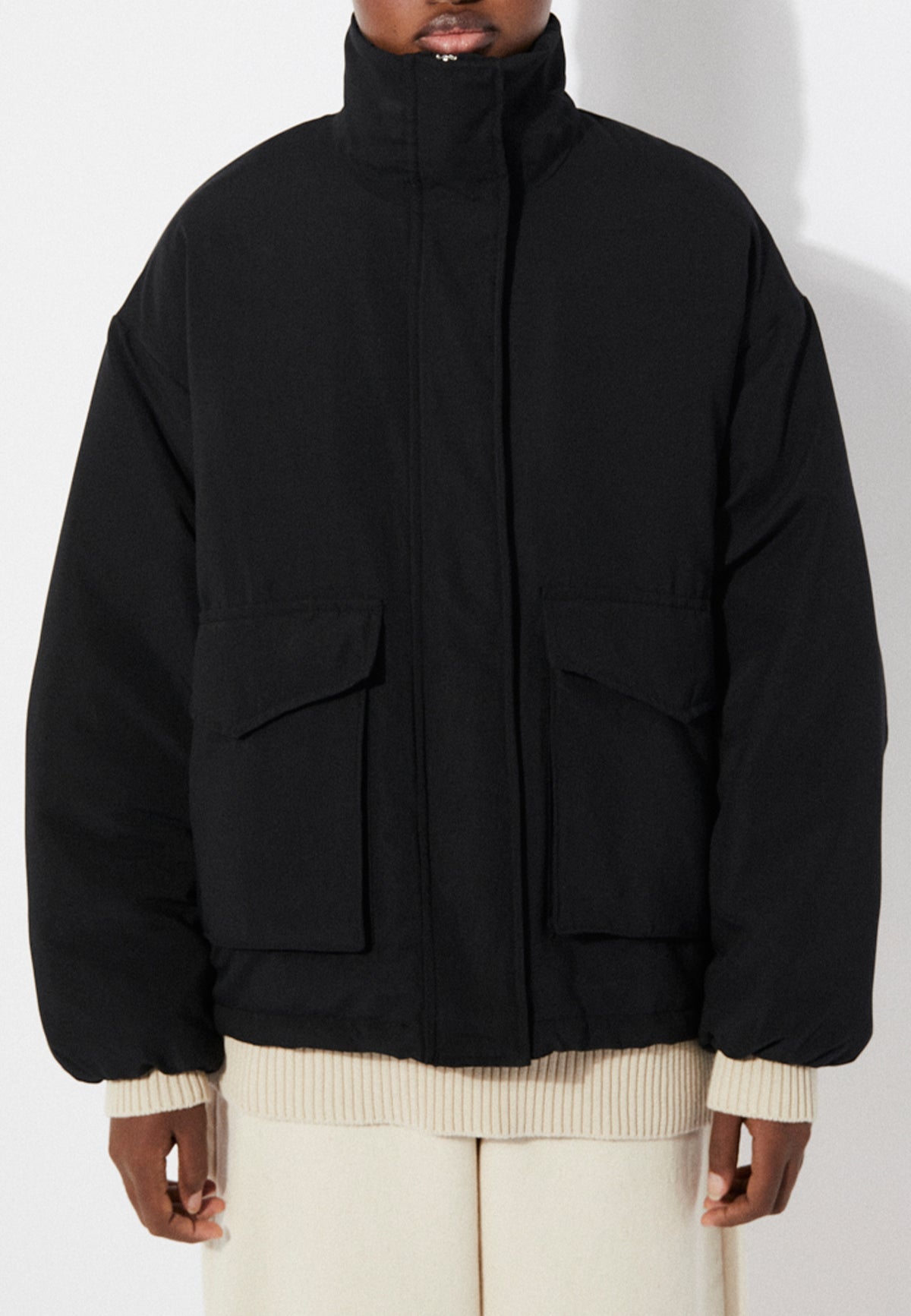 PICEA PUFFY JACKET BLACK - Moeon