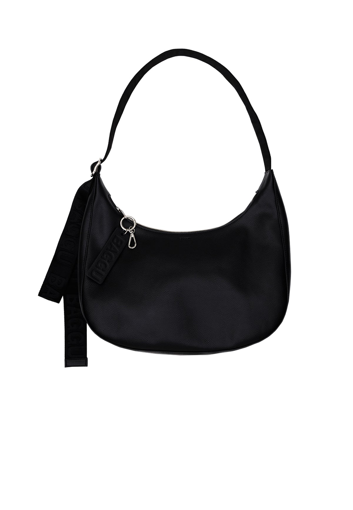 RECYCLED LEATHER MEDIUM CRESCENT BAG - Moeon