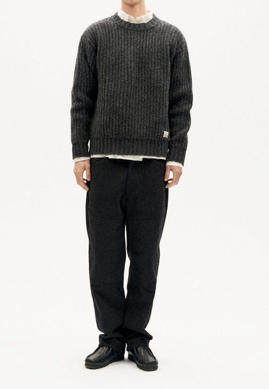 SANTOS KNITTED SWEATER ANTRACITA - Moeon