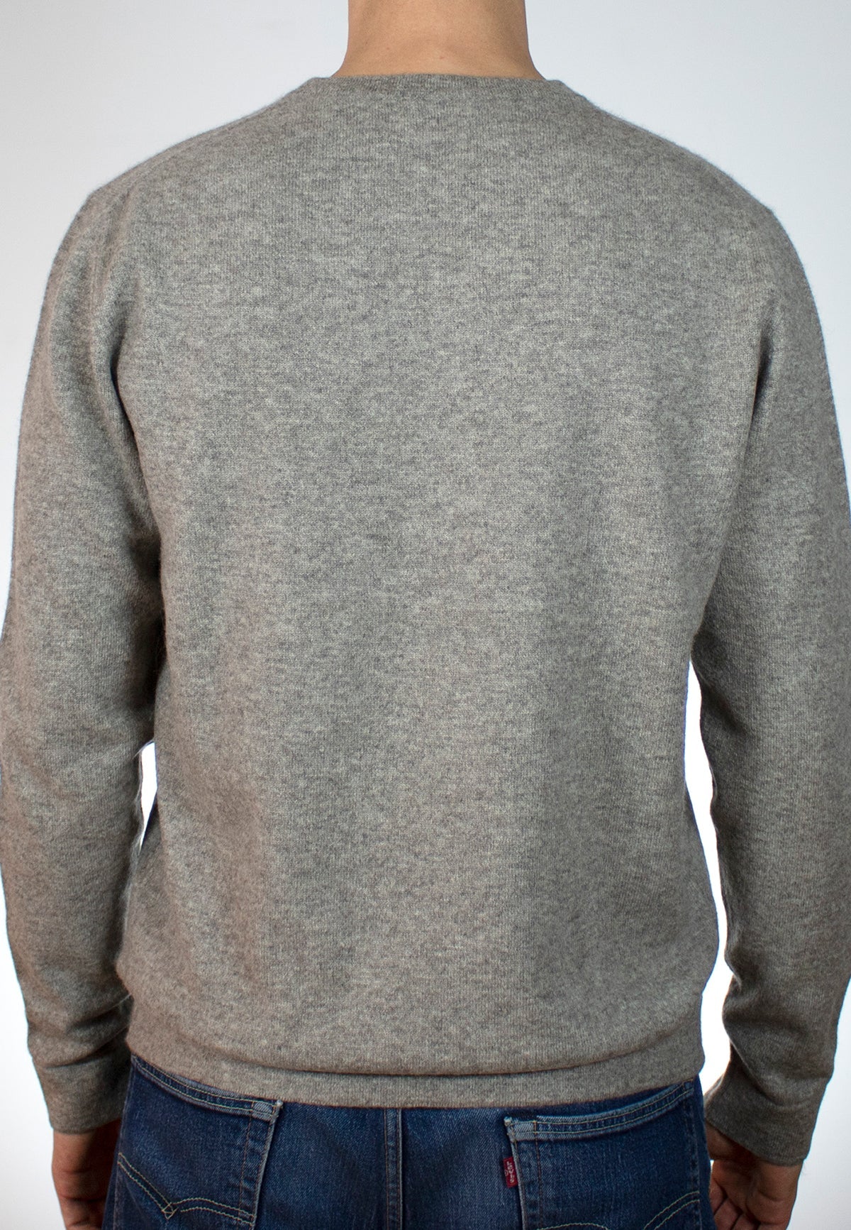 STAPLE YAK WOOL PULLOVER WARM GREY - Moeon