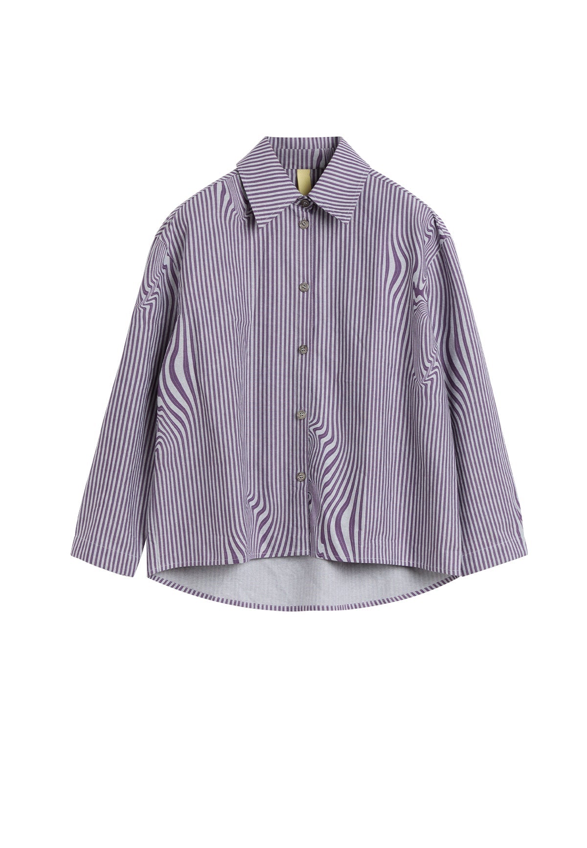 STELLA SHIRT PURPLE GLITCH STRIPE - Moeon