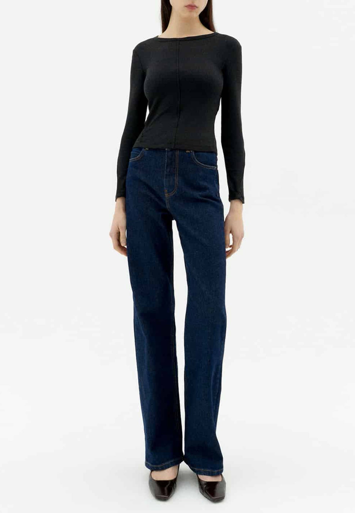 SUSAN TOP BLACK - Moeon