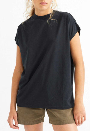 BASIC BLACK VOLTA T-SHIRT - Moeon