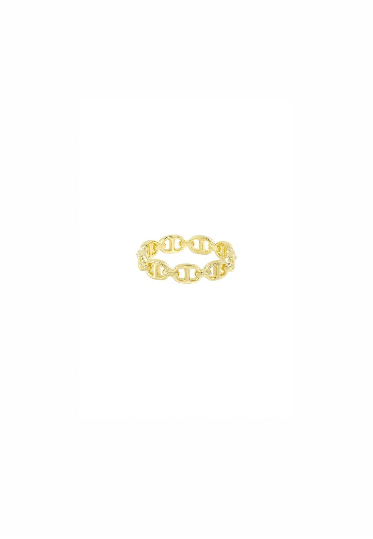 CHUNKY CHAIN RING GOLD PLATED