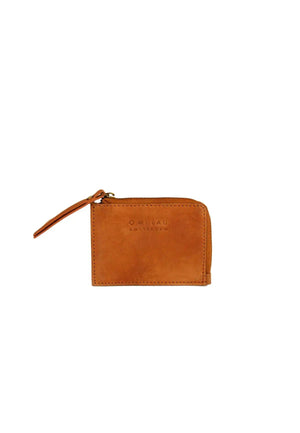 COIN PURSE CAMEL HUNTER LEATHER - Moeon